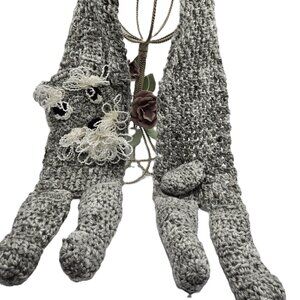 Terrier Schnauzer Breed Puppy Dog Gray Neck Scarf Crochet Handmade byBren